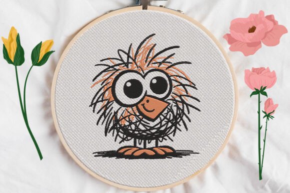 Angry Bird Embroidery for Seasonal and Holiday Creations