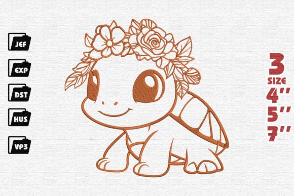 Baby Turtle Embroidery Review for Craft Fair Products