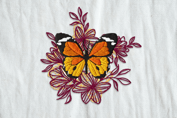 Butterfly Patch Embroidery with Floral Review