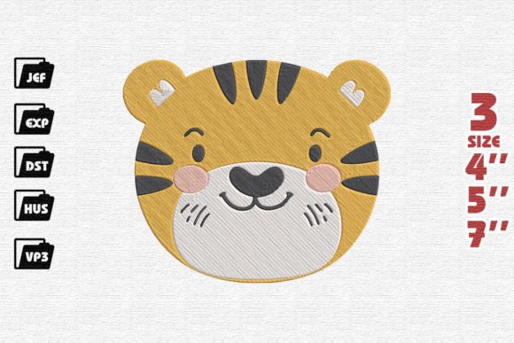 Cute Tiger Face Embroidery Review for Seasonal Use