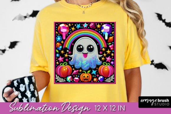 Halloween Ghost Faux Embroidery Patch