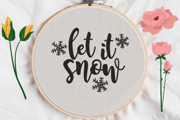 Let It Snow Embroidery Review for Personalized Gifts