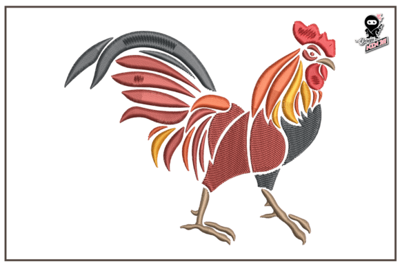 Rooster Embroidery Design Review