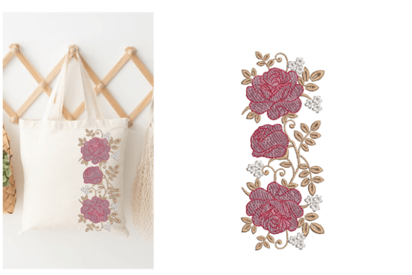 Roses Floral Border Embroidery Design Review
